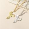 My Shape Phoenix Pendent Necklace for Women Men Stainless Steel Fire Bird Animal Charms Necklaces Choker Chain Jewelry Wholesale