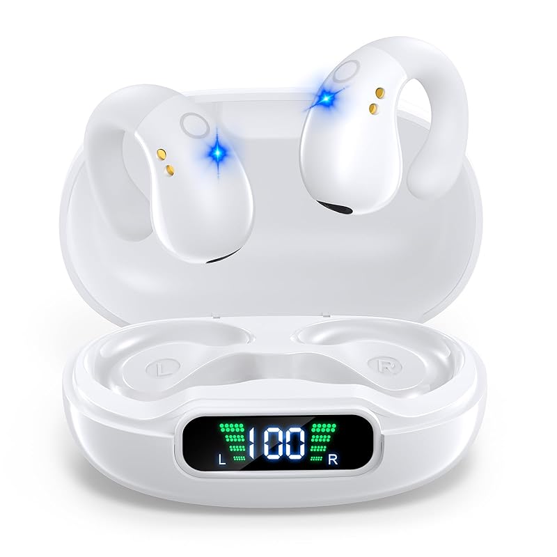 

Ear cuff earphones [new trend] earphones bluetooth] OWS air conduction earphones clip-on earphones bluetooth Not blocked wireless earphones Innovation