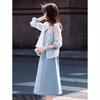 Summer New Chinese Style Jacquard Cardigan Dress Set