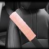 Puffy Grid Car Seat Belt Shoulder Pad - Anti-Choke Strap Protector, Stylish Interior Accessory