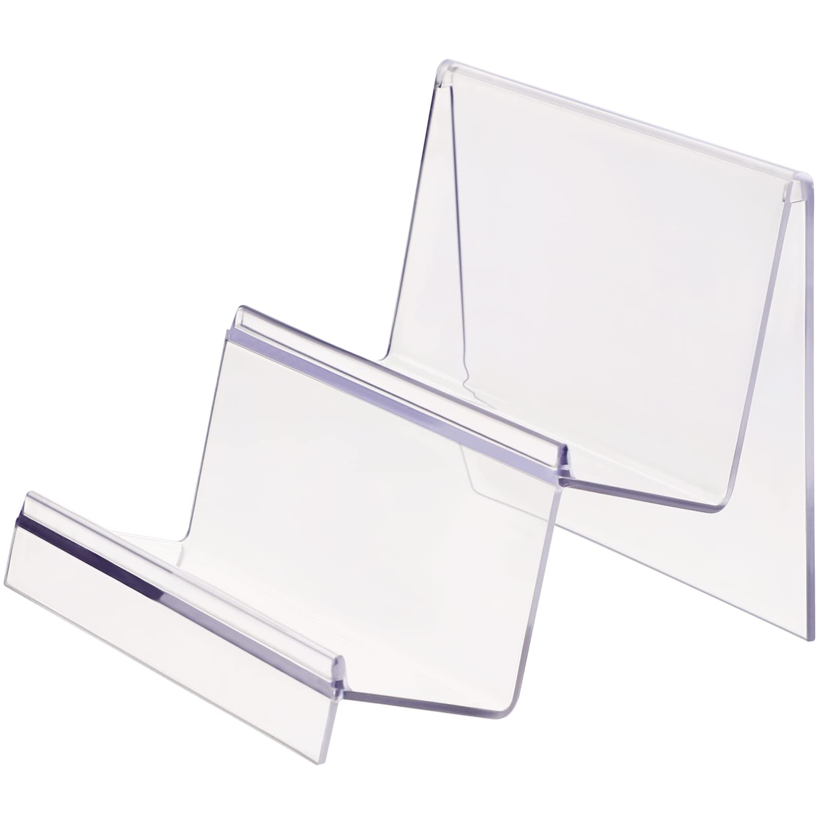 

Acrylic Display Stand, 2-Tier, Acrylic Stand, Display Stand for Collections, Glasses, CDs, Cosmetics, Nail Polish, Wallets, Display Stand (Clear)