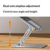 0031 Adjustable Height Angle Laptop Stand Desktop Cooling Metal Support for Notebook/Tablet, Basic Model