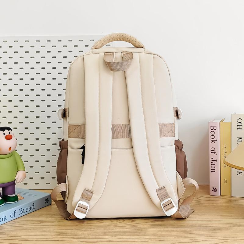School bag new large capacity multi-compartment versatile simple grade 3-6 school bag leisure commuting light niche backpack