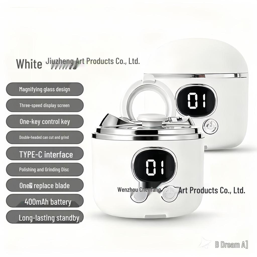 USB-wiederaufladbarer automatischer Nagelknipser für Babys & Ältere - Kompaktes elektrisches Trimmer & Schleifgerät