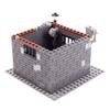 MOC Mini City Soldiers Prison Thief Figures Police Officer Building Blocks Model Street Lamp Monitor Parts Brick Toy For Kids