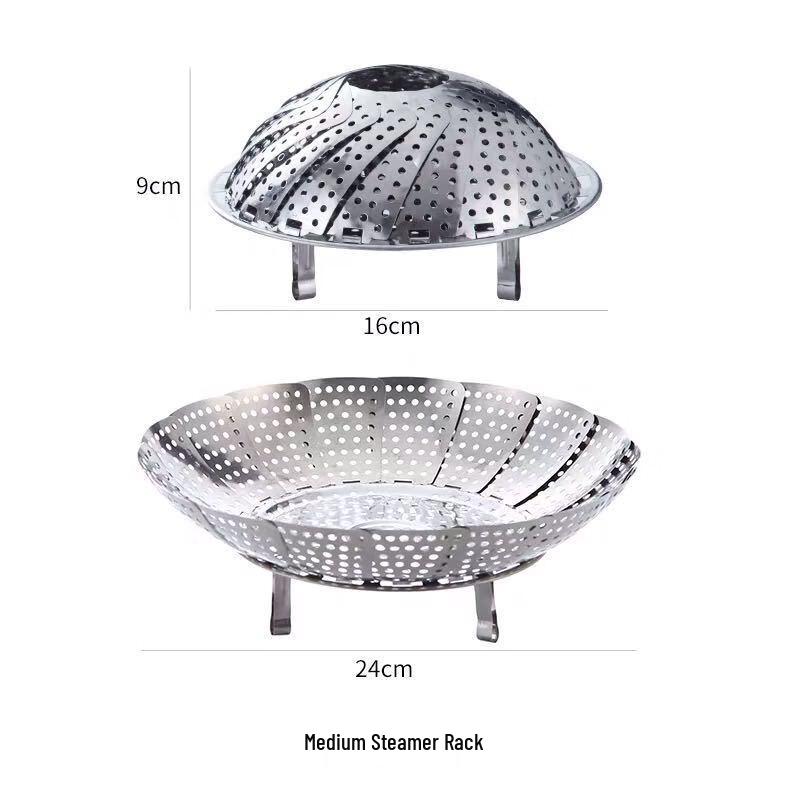 

Zhaoran 304 Stainless Steel Folding Steamer Rack