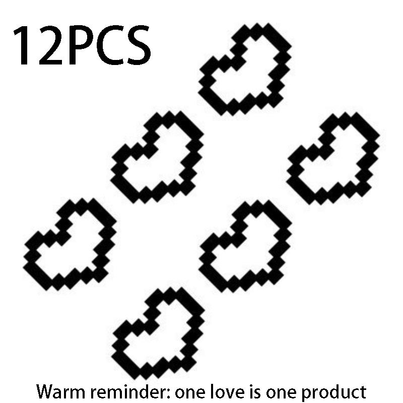 Cute Mosaic Heart-Print Car Stickers – Waterproof Auto Decor for Car Body, Windshield, Headlights & Taillights