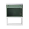 Bathroom Sink Cabinet Open Shelf Golden Handle Modern Green White Easy Assembly Solid MDF Lavatory Wall Mount Basin Vanity Cabinet
