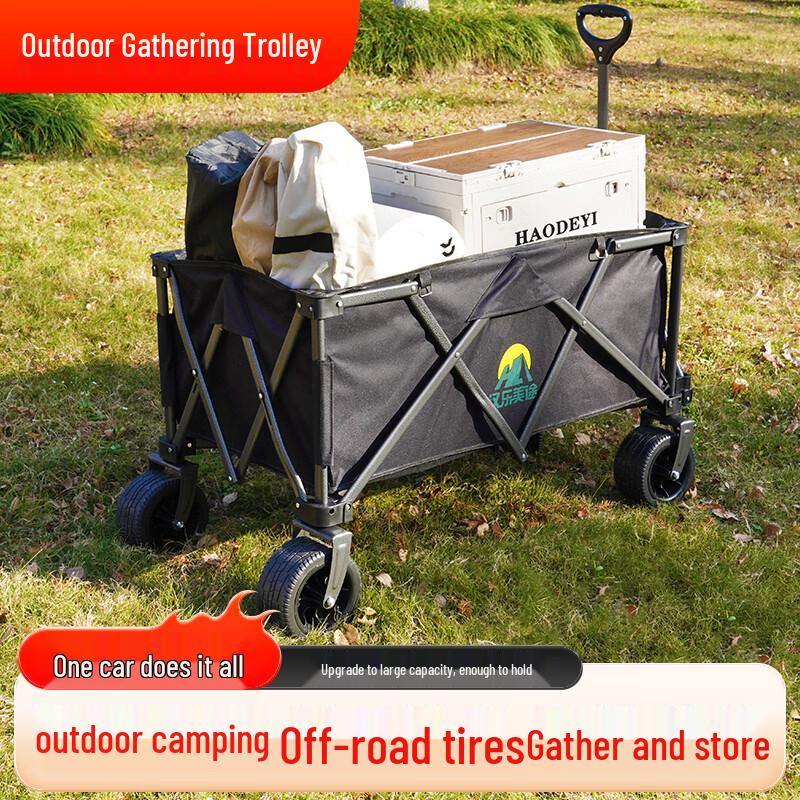 Hanlemeitu Outdoor Foldable Camping Wagon