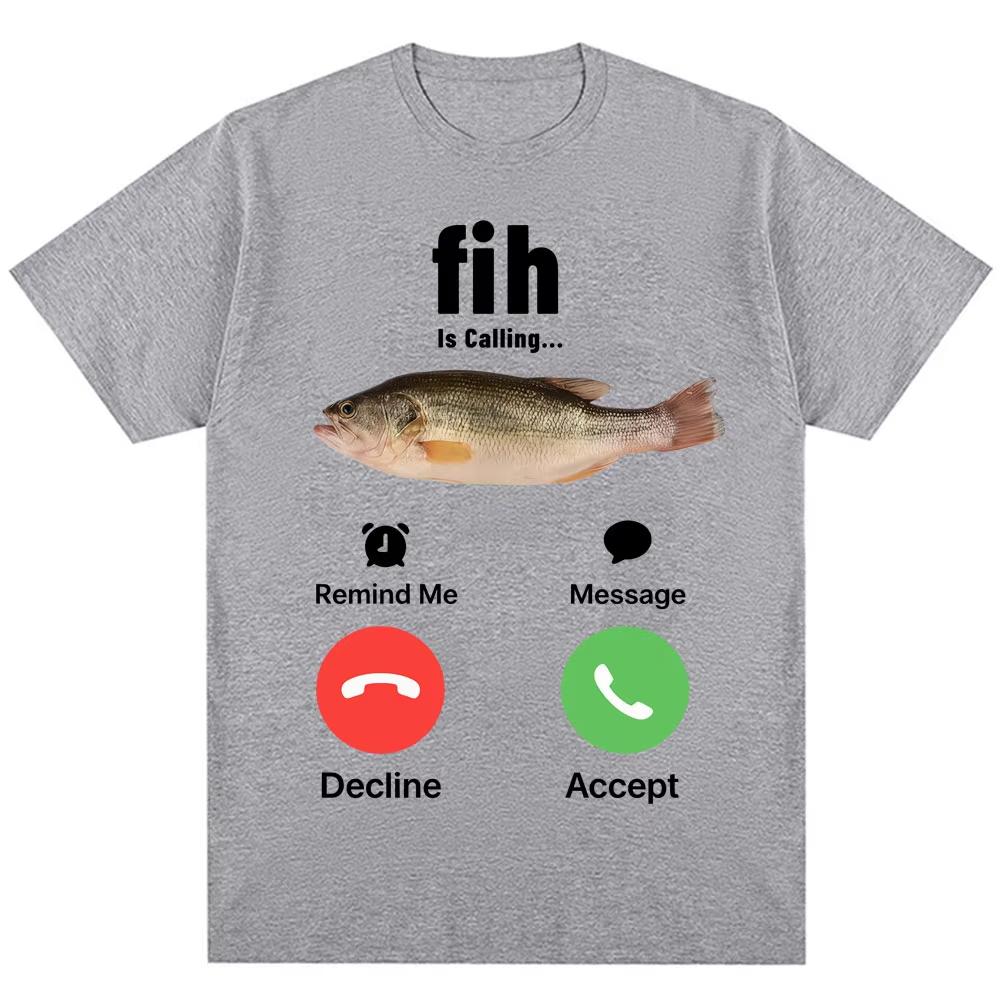 Lustige Fih Ruft Meme T-Shirts Humor Mode Herren Damen Hohe Qualität T-Shirts Übergroß Baumwolle Lässig Kurzarm Streetwear