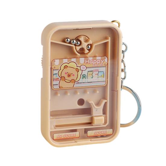 Boredom Relief Game Machine Bead Catching Keychain, Mini Toy for Keychain Stress Relief, Schoolbag Backpack Charm, Gift Kids Adults Decoration