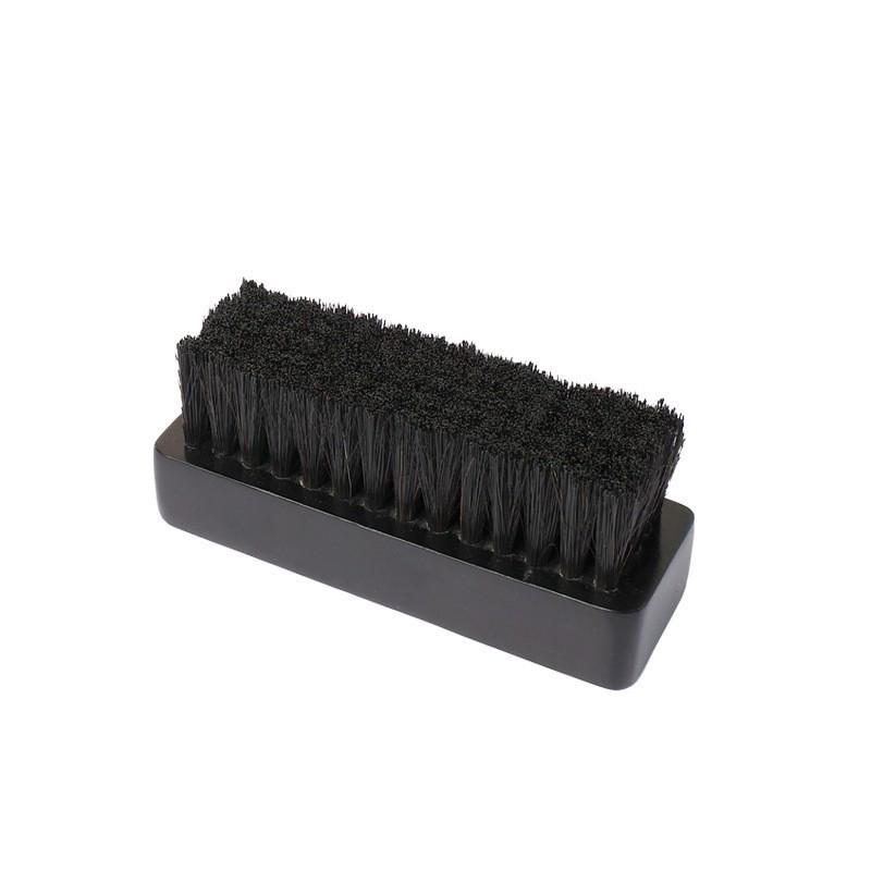 Premium Beukenhouten Schoenborstel met Varkenshaar – Zacht Paardenhaar voor Polijsten & Stofverwijdering, Veilig voor Schoenen