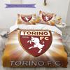 Torino F.C Bedding Quilt Set Quilt Cover Pillowcase Home Decoration Birthday Gift (1 * Duvet Cover + 2 * Pillowcase, Without Core)