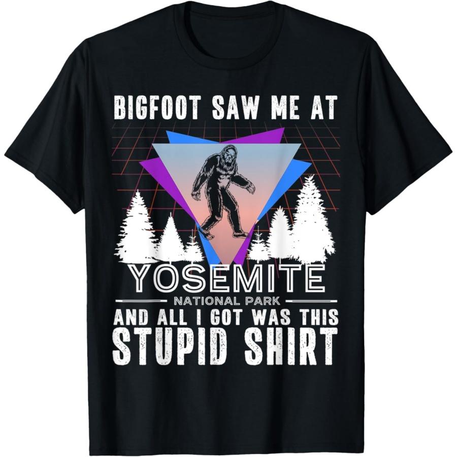 Yosemite National Park California Bigfoot Retro Souvenir T-Shirt S