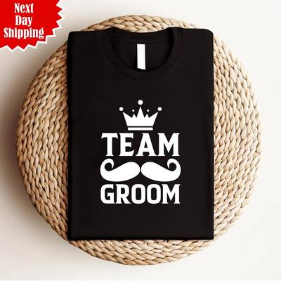 Team Bräutigam T-Shirt Bedruckt Hochzeitsveranstaltung Junggesellenabschied Party Geschenk Unisex Erwachsenen T-Shirt Top