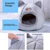 Warm Cat Bed Winter Soft Comfortable Pet Nest Indoor Semi-Enclosed Cat Dog