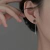 PONYKISS  Silver Colorful Rose Cute Plant Stud Earring for Women Minimalist Fine  Piercing Screw Bead Accessories