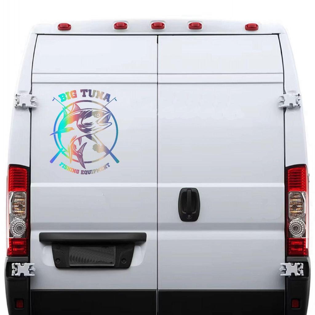 C51 Sınır Ötesi Balıkçılık Meraklısı Araba Sticker'ı
