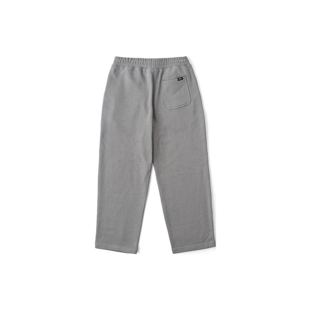 Vans Letter Embroidery Elastic Waist Loose Straight Leg Knit Sports Pants Kids Bottoms Gray VN000KJ6AF1