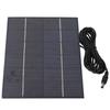 5.5W 6V Portable Polycrystalline Silicon Solar Panel with DC Port for DIY Battery Charger