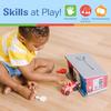 Melissa & Doug First Wooden Toy Emergency Vehicle Set with Key, Red, Ages 3 and Up, Authentic, 4607