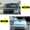 Windshield Sunshade Fit for Ford Ranger Maverick 2022-2024, Folding Car Sun Shade for Front Window, Auto Sun Protection Visors Blocks UV Rays and