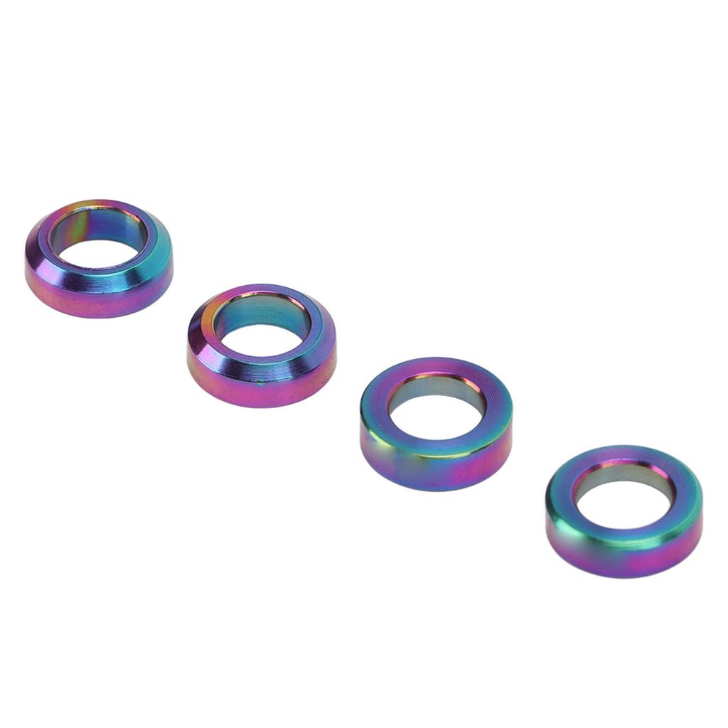 4pcs Bike Brake Caliper Spacer Titanium Alloy Concave and Convex Mountain Bike Brake Caliper Washer