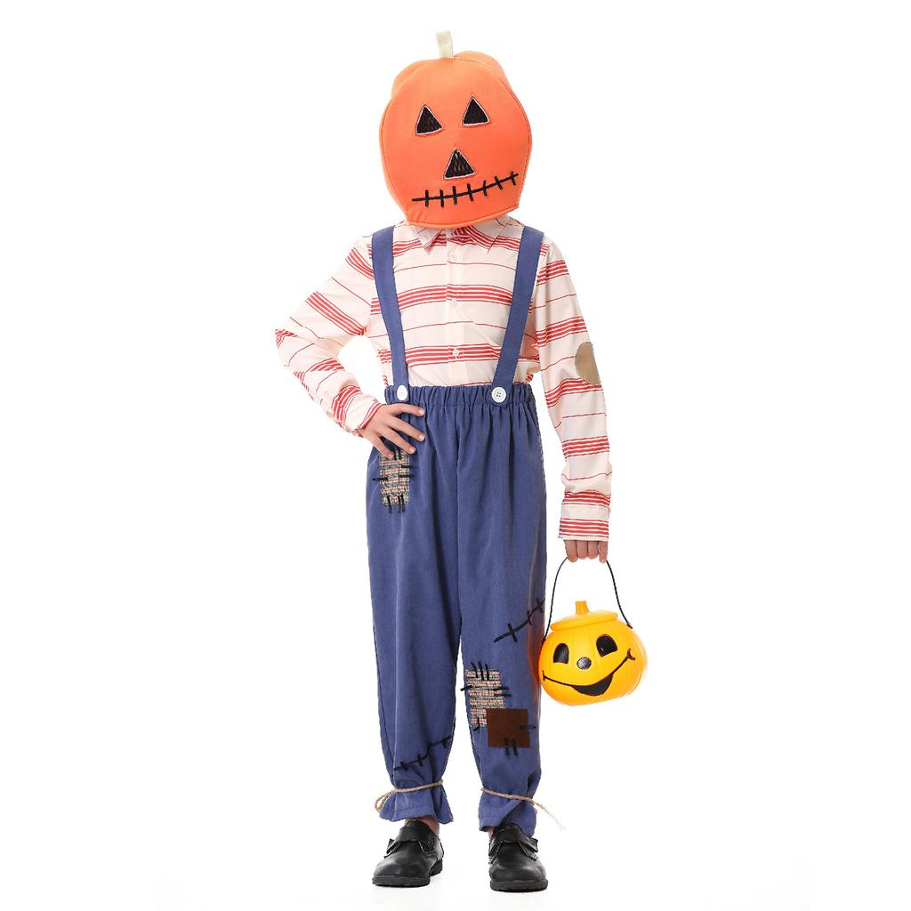 Family Halloween Pumpkin Costume Matching Set for Parent-Child Party