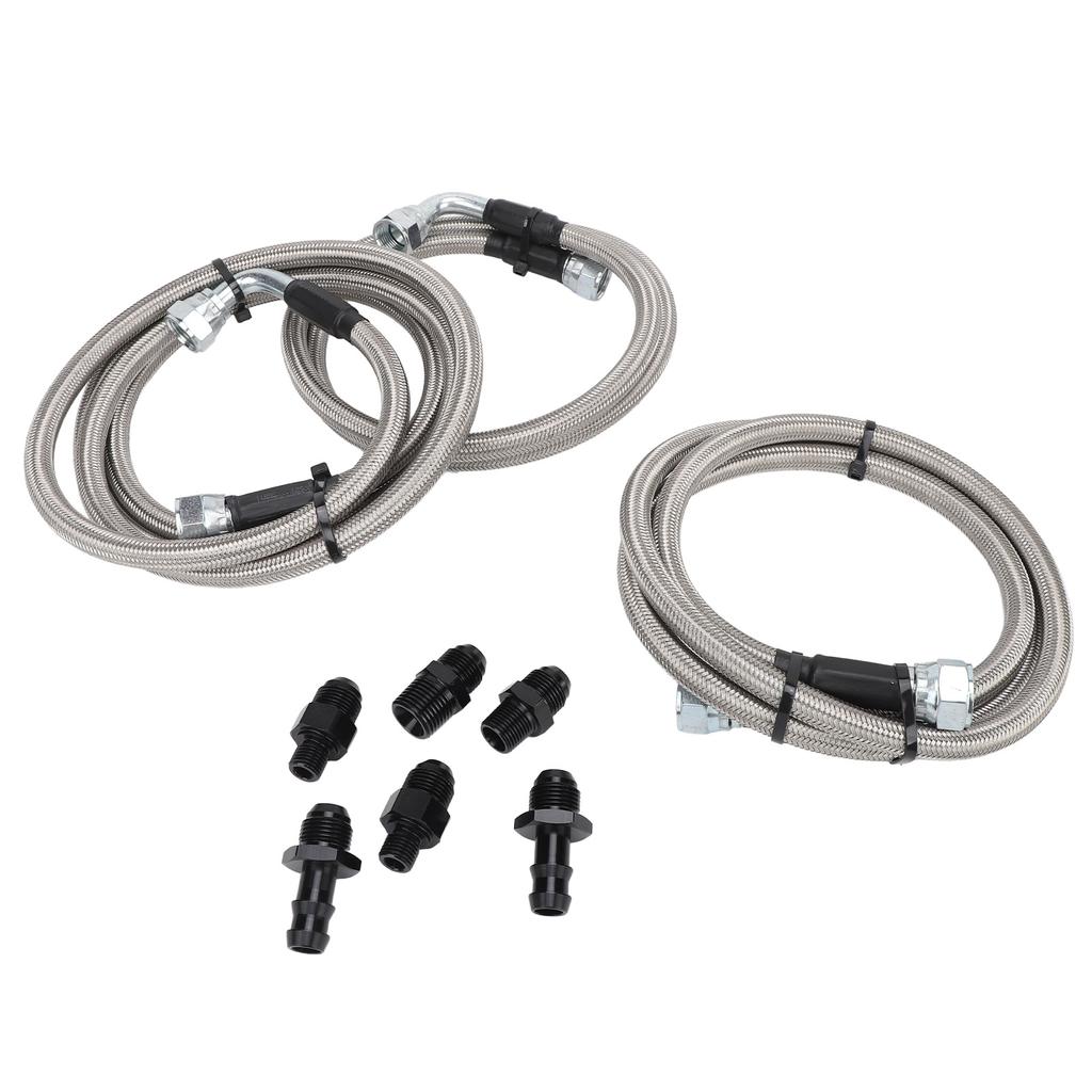 Transmission Cooler Lines Set Heavy Duty Transmission Cooling Hose Lines for 2500 3500 5.9L 1996‑2002 with 47RE