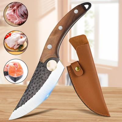 5.8 Stainless Steel Chef's Knife, Meat Cleaver, Suitable for Family Kitchens, Hotel Kitchens, Restaurants, Camping, Outdoor, Barbecue