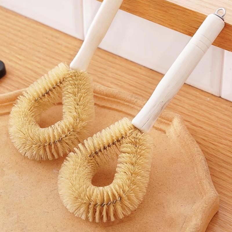 Wooden Handle Pot And Pan Scrubber For Effective Kitchen Cleaning