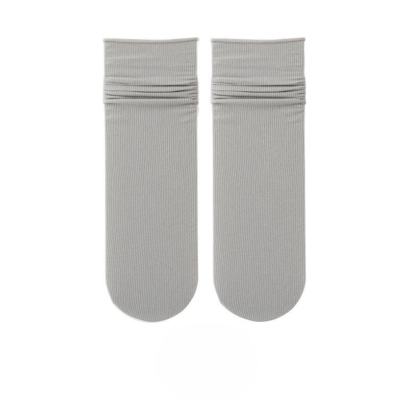 Ladies Spring and Summer Thin Boneless Moon Ice Long Tube Stack Socks