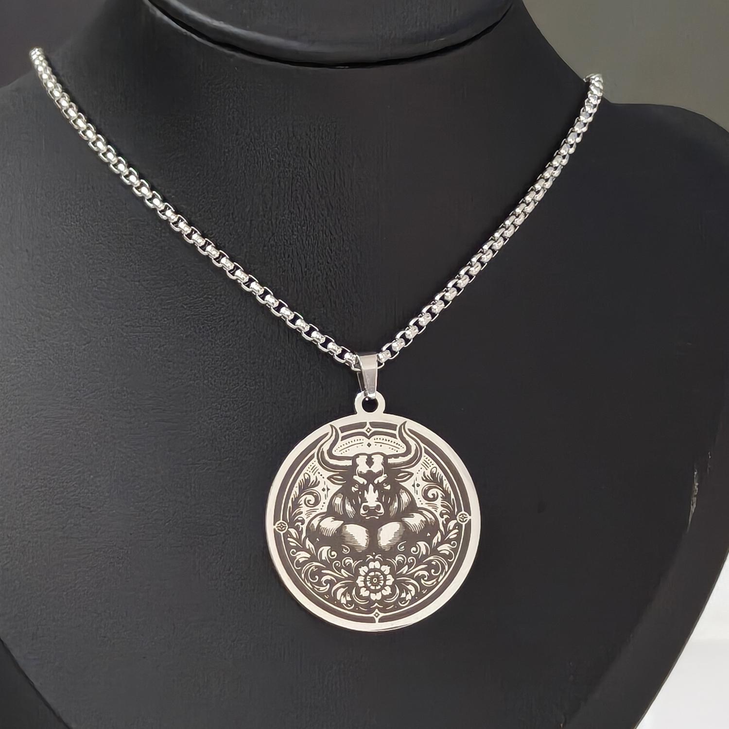 

Ожерелье из нержавеющей стали 12 созвездий Мужские украшения Серебристо-серое ожерелье Мужские украшения