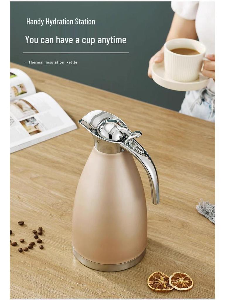 304 Stainless Steel Insulated Kettle, Large Capacity, European Style Hot Water Kettle