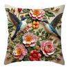 2D Floral Flowers Patters Pillowcase Rose Pattern 45X45Cm Sofa Cushion Cover Butterfly Sunflower Pillow Cloth Cover Sofa Decor