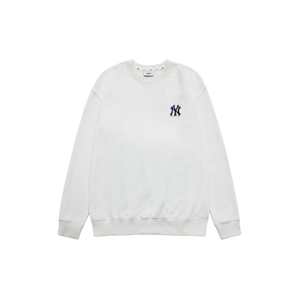 MLB New York Yankees Sweatshirts Unisex Ecru Crew Neck Moderate 3AMTM0234-50CRD