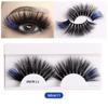 8D Colored Mink Hair False Eyelashes Natural Docile Thick Eyelashes