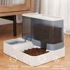 Automatic Cat Feeder And Water Dispenser 2-in-1 Detachable Food Feeder And Water Fountain for Indoor Small Dogs Cats