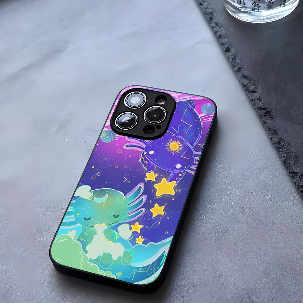 

Axolotl And Ramen Phone Case Tempered Glass For IPhone 17 13 14 16 12 15 11 Pro Max Plus Mini X XR SE2020 Coque iPhone 16