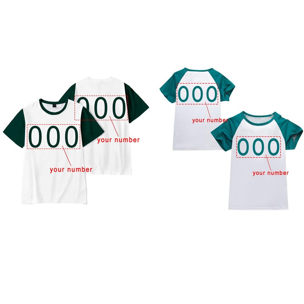 Child Casual Daily Round Neck Color Block Short Sleeved T-shirt Letter Top