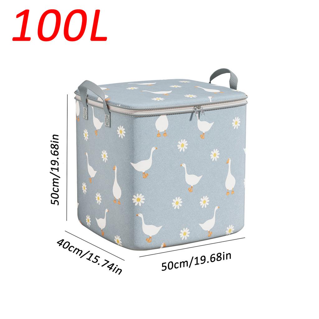 Quilt Organizer Aufbewahrungstasche mit Griff, tragbar, faltbar, Quilt-Tasche, Kleiderschrank, Kleidung, Aufbewahrung, staubdicht, Organizer mit großer Kapazität