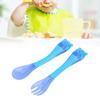 Baby Utensils Spoons Flexible Handle Tableware Travel Set for Children Feeding Training