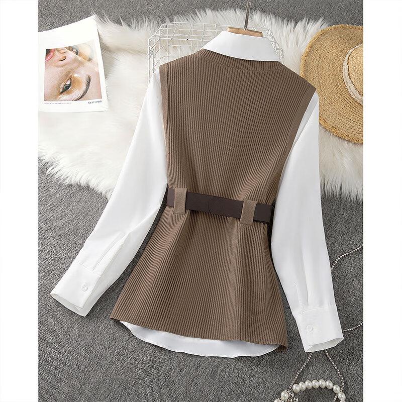 Siboshe Women's Knit Pullover Slit Sleeveless Vest