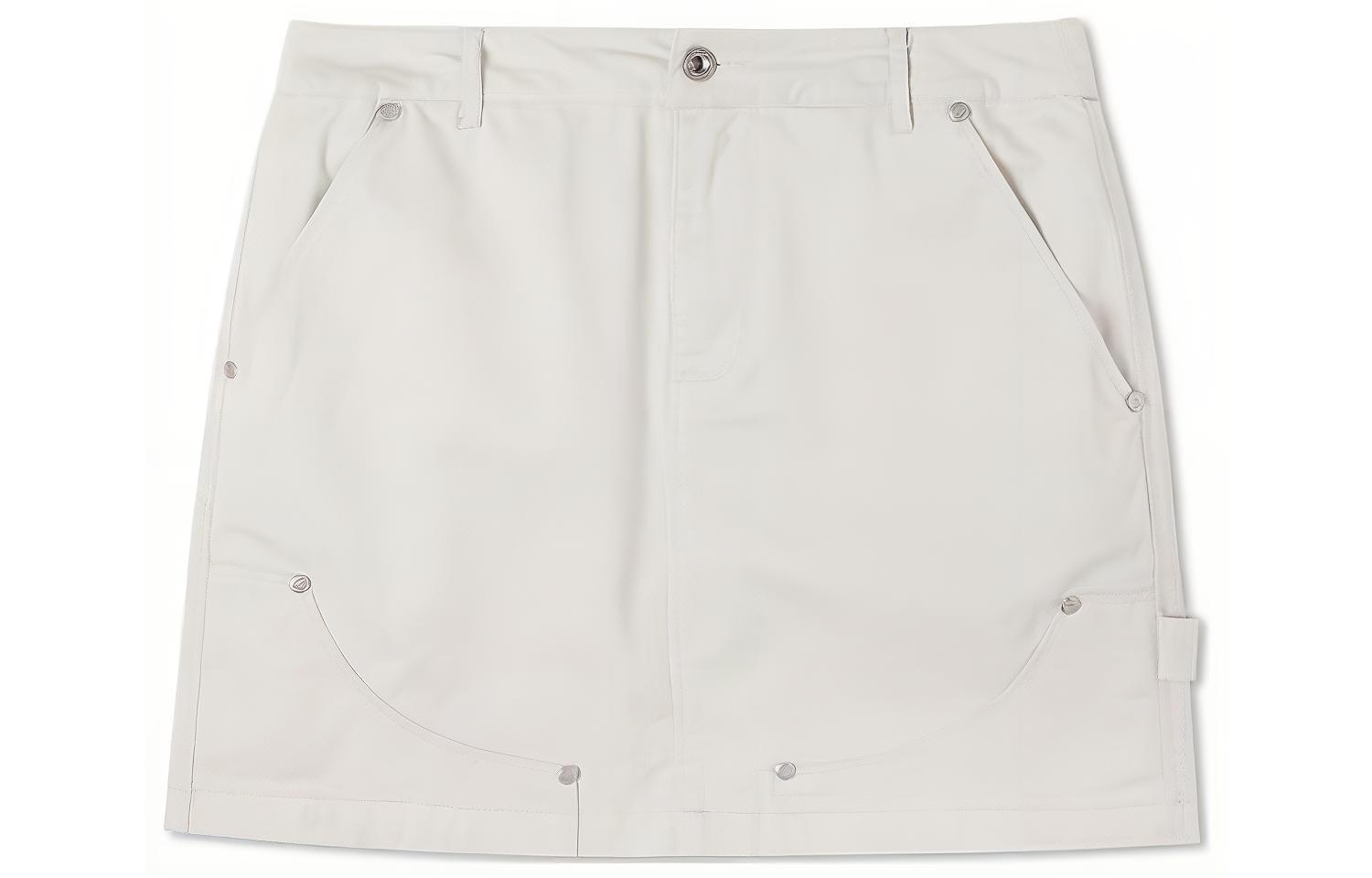 Converse Casual Short Skirts Women s White 10023195-A02 XL