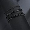 Europäisches Hip-Hop-Titan-Sechsseitiges Cuban-Link-Armband: Trendiger Retro Herrenschmuck aus Edelstahl