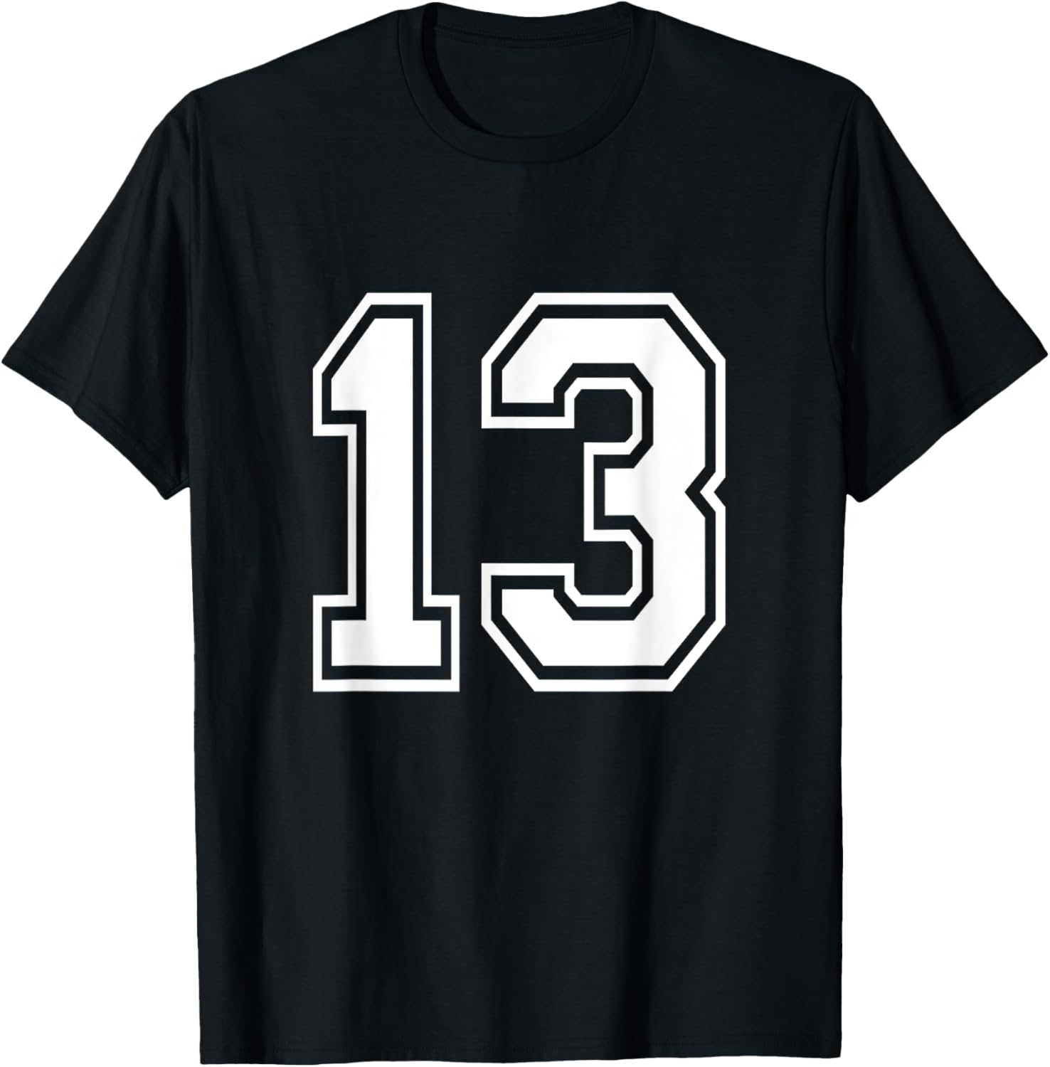 

No. 13 School Team Uniform Birthday T-shirt Comfortable Breathable Unisex Top Oversized Short-sleeved Crew Neck Harajuku Top ... S разноцветный