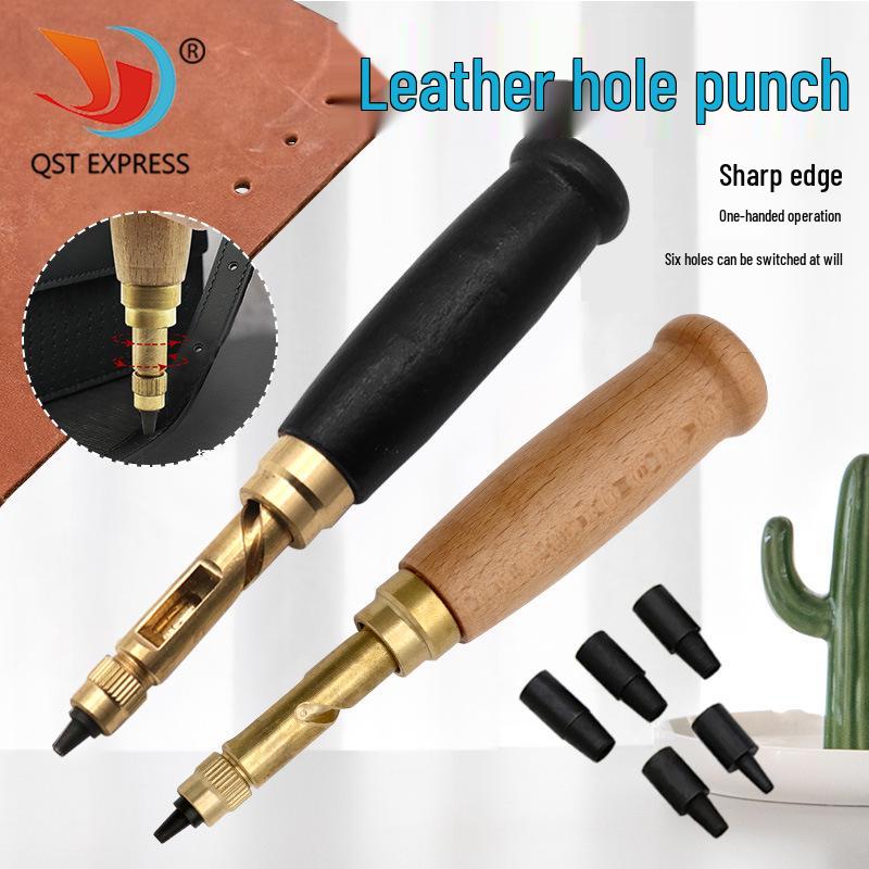 Interchangeable Multi-Head Automatic Leather Belt Hole Punch