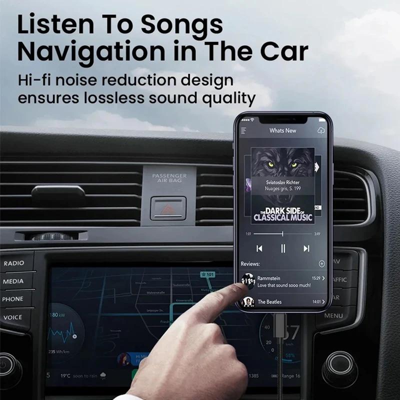 Jack 3 5 Audio Cable Jack 3.5mm Male to Male Speaker Aux Braided for iPhone Samsung Headphone Xiaomi Car Audio Stereo HiFi Music