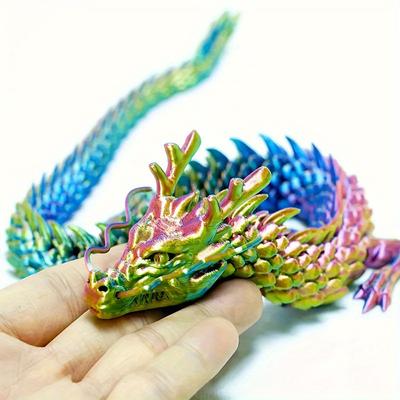 3D-gedruckter chinesischer Drache mit beweglichen Gelenken am ganzen Körper, Heimtextilien und Dekorationen, die es wert sind, gesammelt zu werden, kreatives Spielzeug