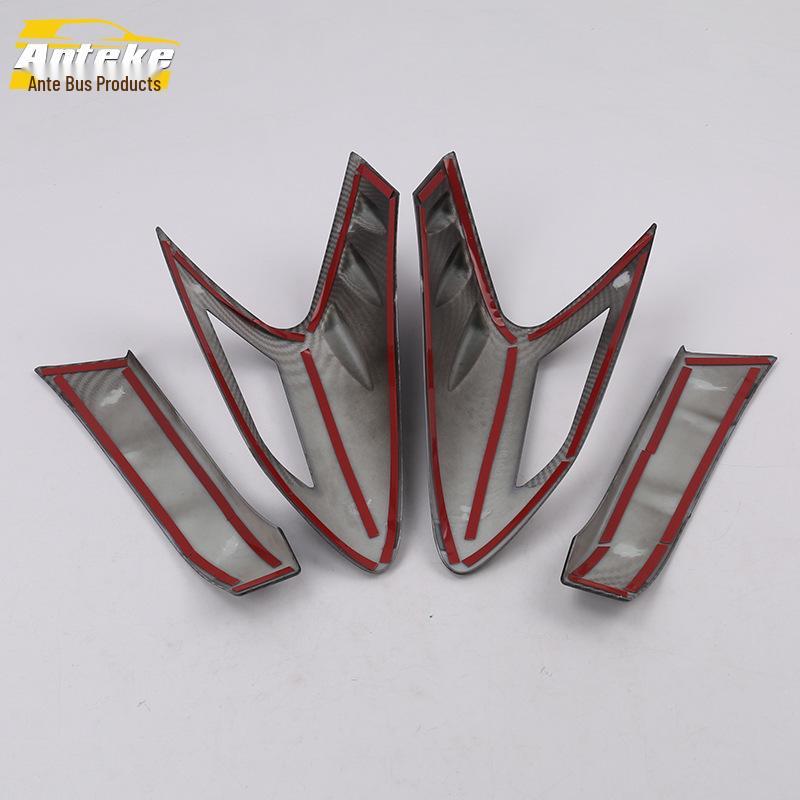 18 CHR Séquins de sourcils de feu arrière Garniture de hayon électroplaquée